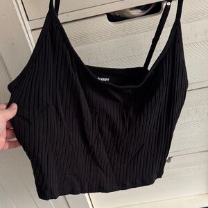 Old Navy Women's Black Ribbed Camisole